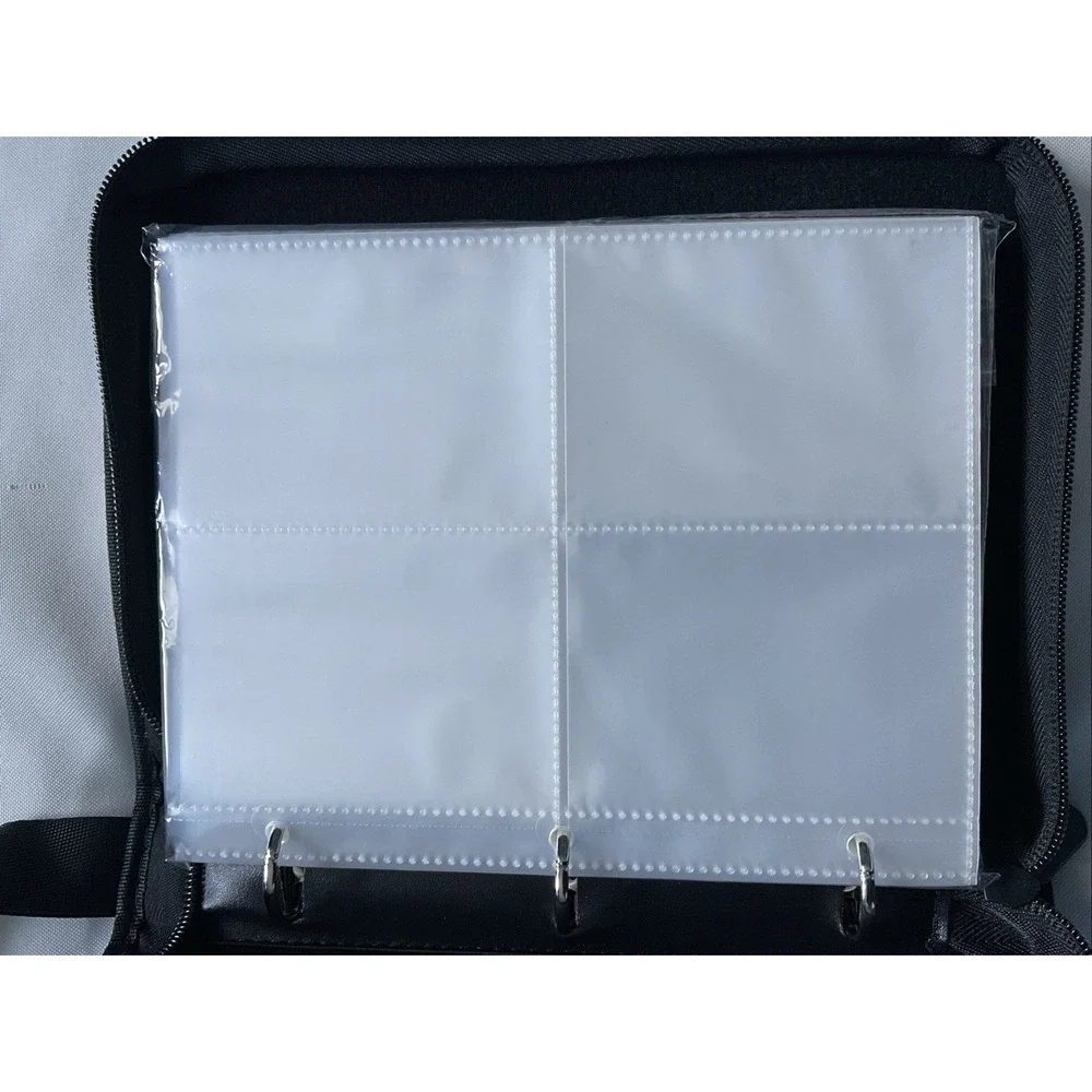 Hutrade 50 Pages 400 Cards Collectible Card Álbum With Zipper Waterproof